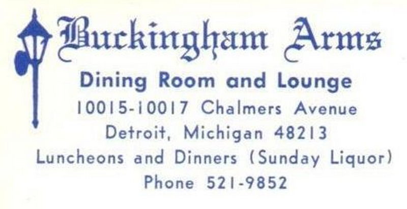 Buckingham Arms (Bricks Nite Spot) - Vintage Postcard (newer photo)